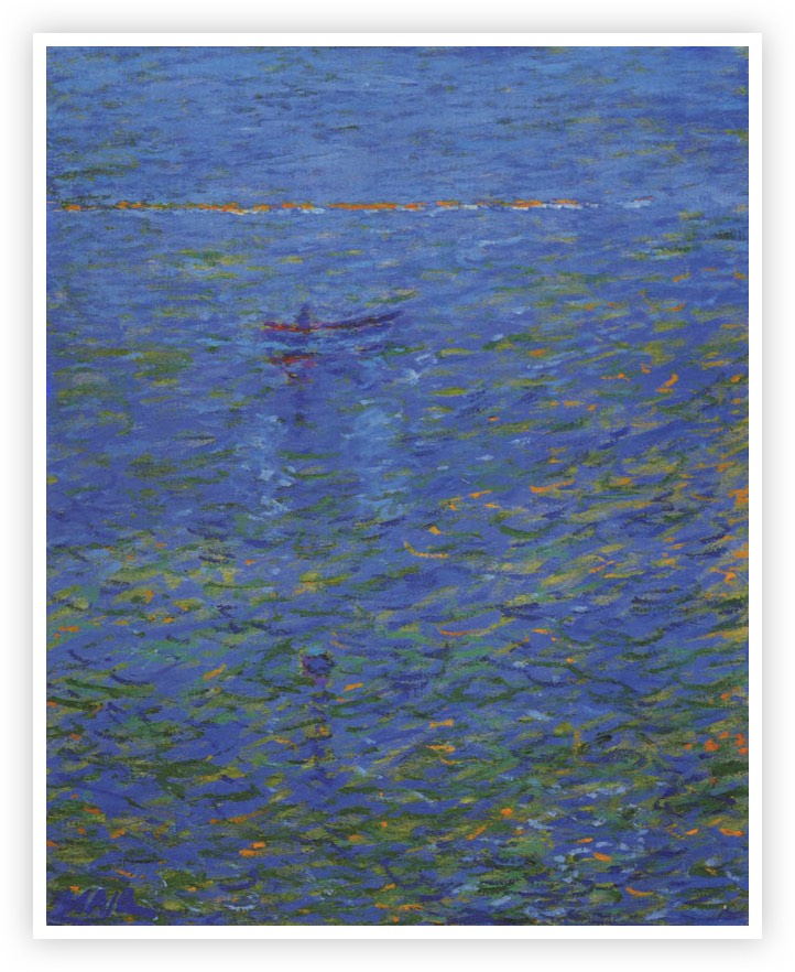 Blue Boat - oil on canvas - 24inches X 30inches - SOLD