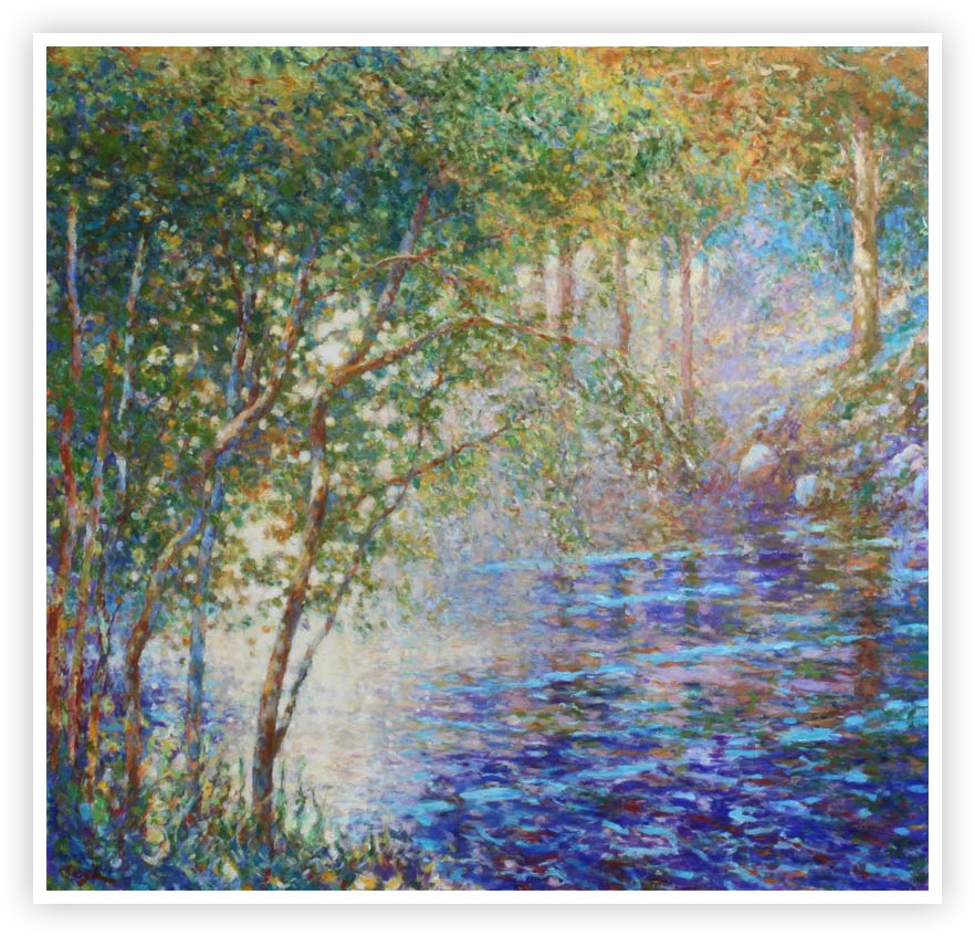 Light on Rule Water - oil on canvas - 45inches X 42inches - SOLD