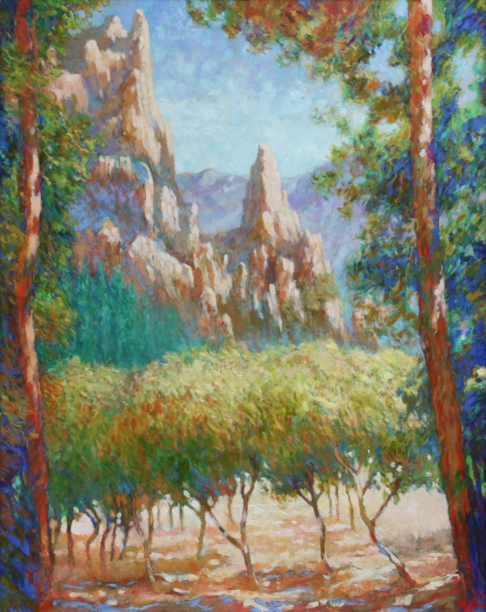 The Dentelles Provence - oil on canvas - 36 X 30 inches - available on request